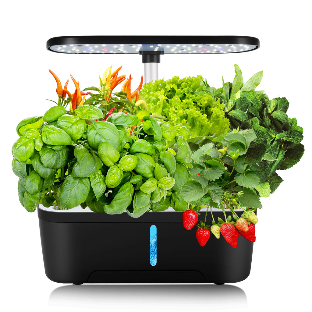 Smart 6-Pod Hydroponic Growing System with LED Grow Light | Indoor Herb Garden Kit