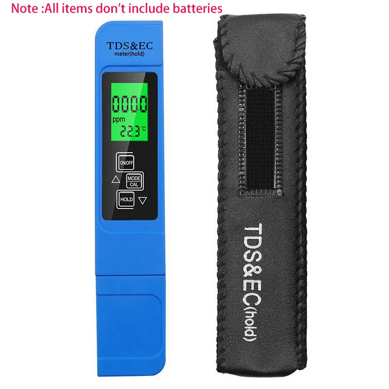 3-in-1 TDS, EC & Temperature Meter for Hydroponics and Water Testing