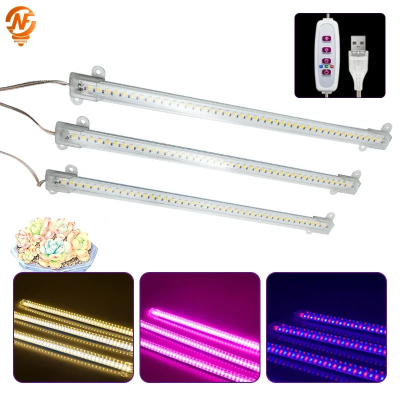 Full Spectrum USB LED Grow Light Bar for Indoor Plants | 30cm