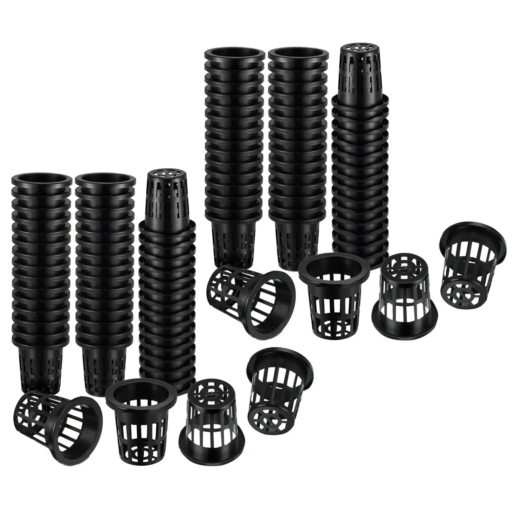 200-Pack 1.77" Hydroponic Net Cups for Seedlings, Aquaponics & Orchids
