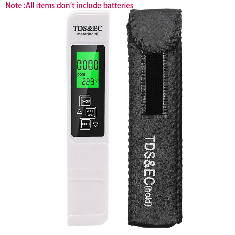 3-in-1 TDS, EC & Temperature Meter for Hydroponics and Water Testing