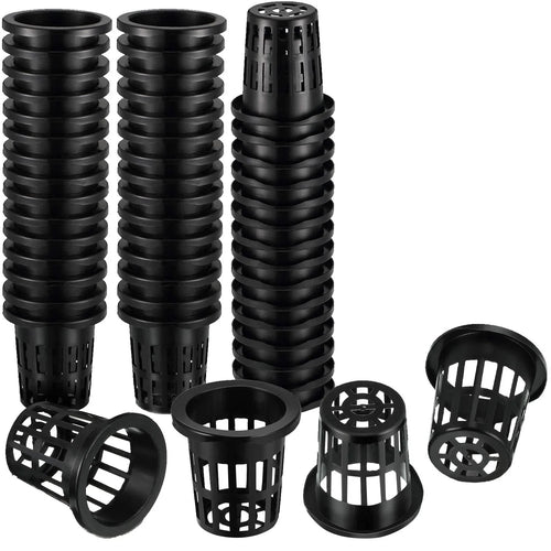 100-Pack 1.77" Hydroponic Net Cups for Seedlings, Aquaponics & Orchids