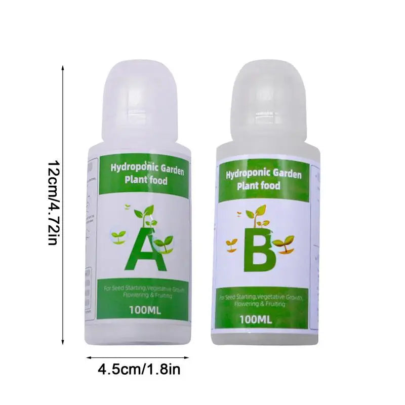 Hydroponic Nutrients A + B | Two-Part Plant Food for Indoor Growing